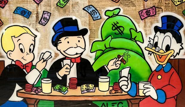 Alec Monopoly Street Art Paintings Print on Canvas Art Posters And Prints 12x16