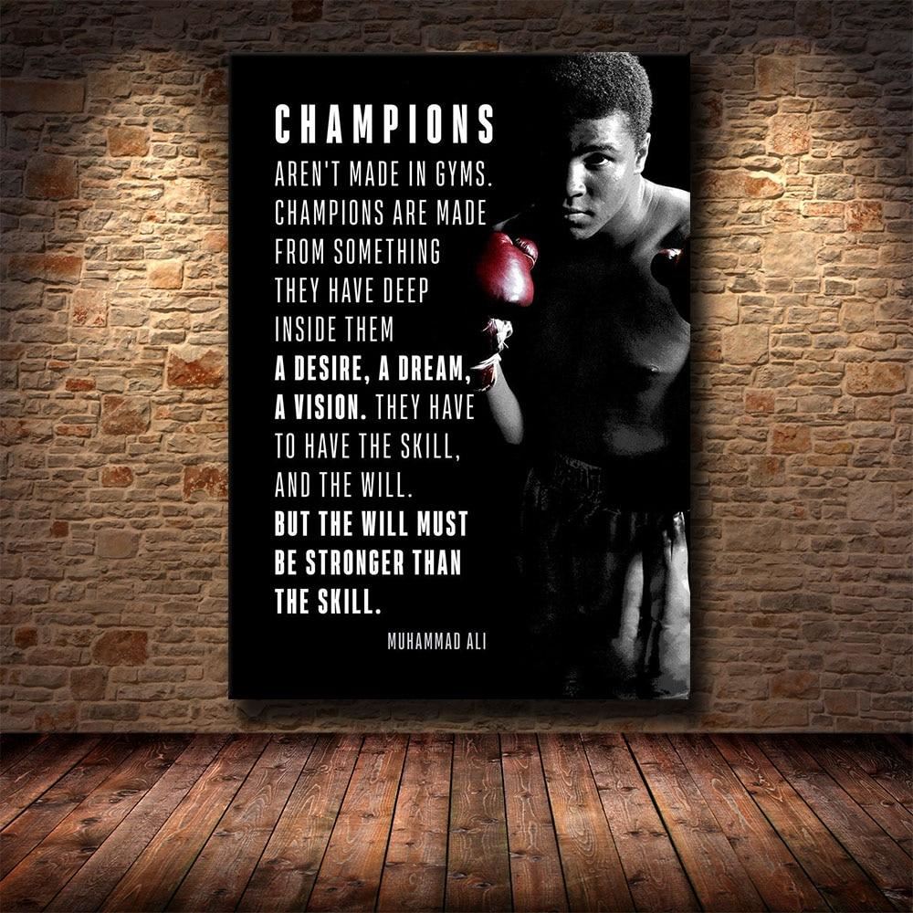 HD Print Canvas Art Inspirational Success Quote Motivational Quote Football Star