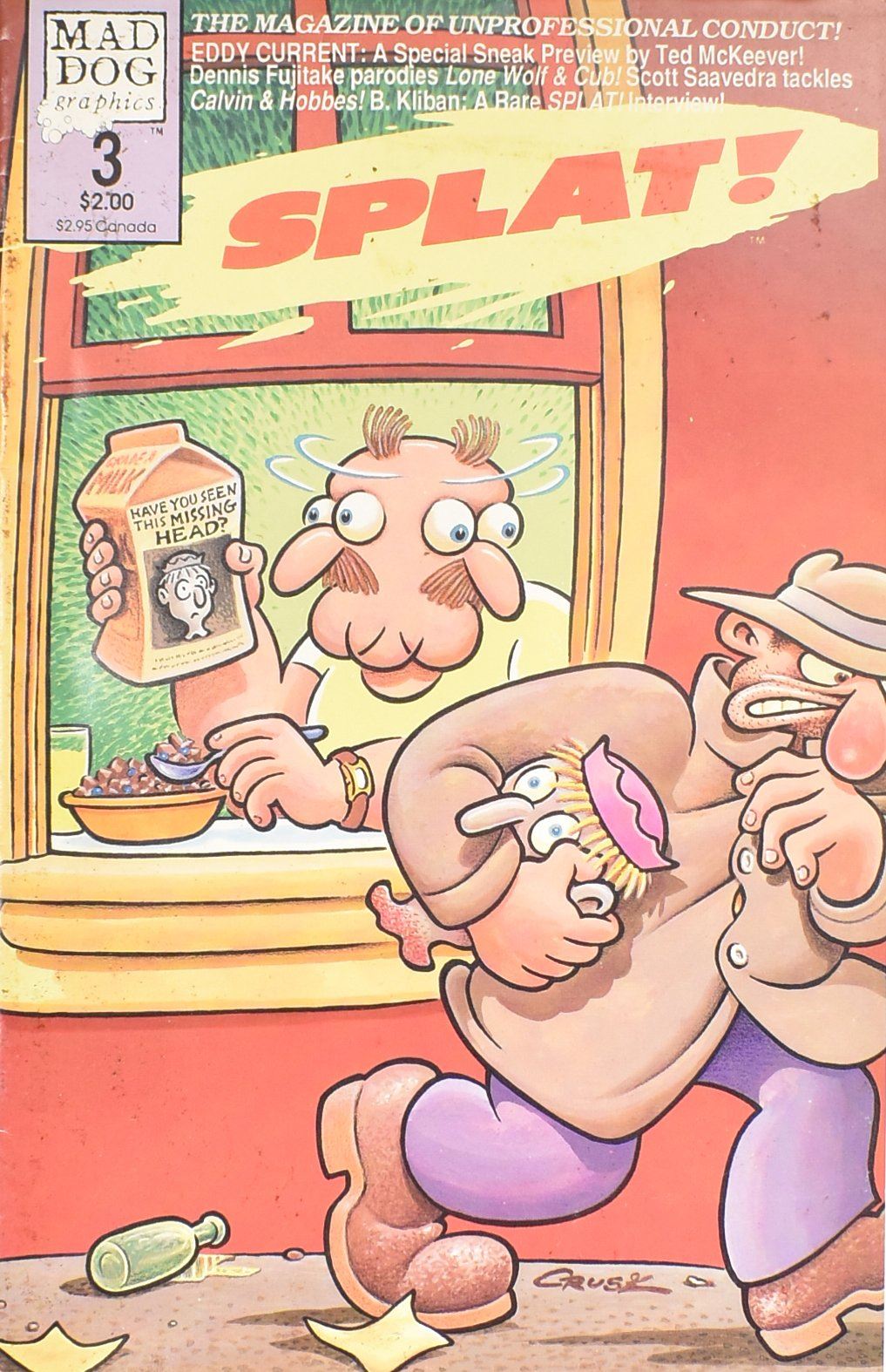 Splat Mad Dog Comics 3 Comic Book