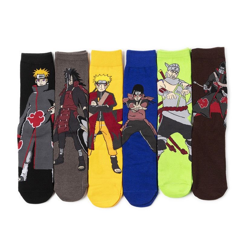 Personalized anime print socks fashion funny novelty cartoon men women sock comf