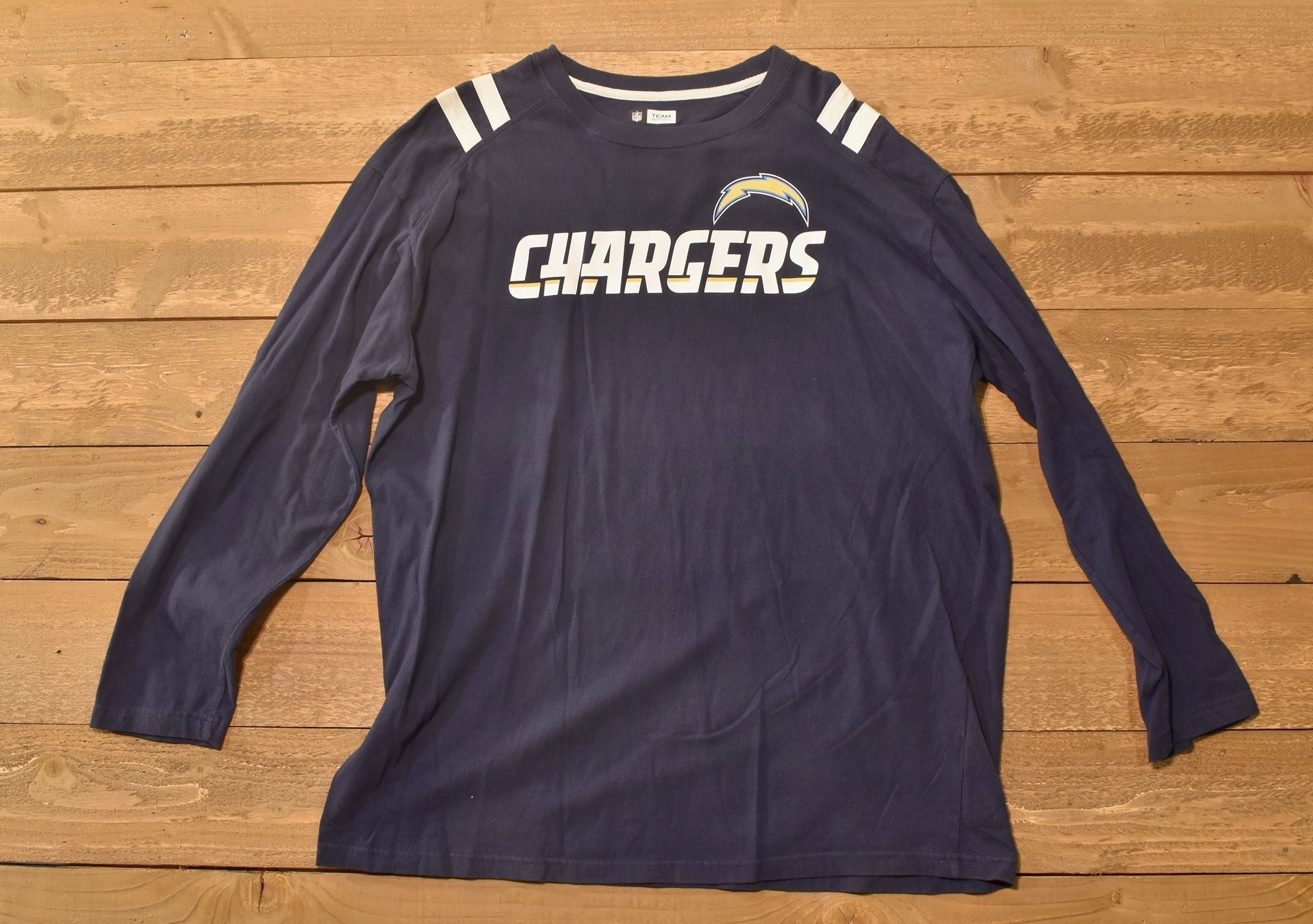 NFL Team apparel San Diego Chargers 2XL Long Sleeve Blue shirt Used
