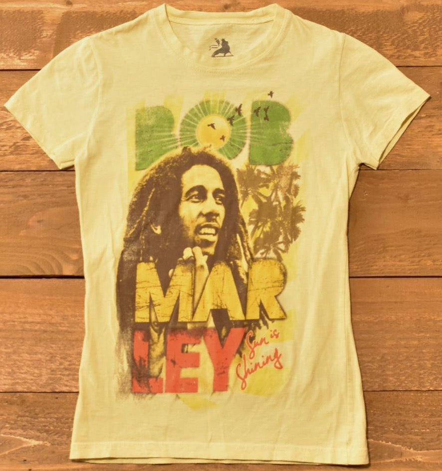 Bob Marley Small Female Marley Shirt Zion Yellow Female Top used authentic Brand