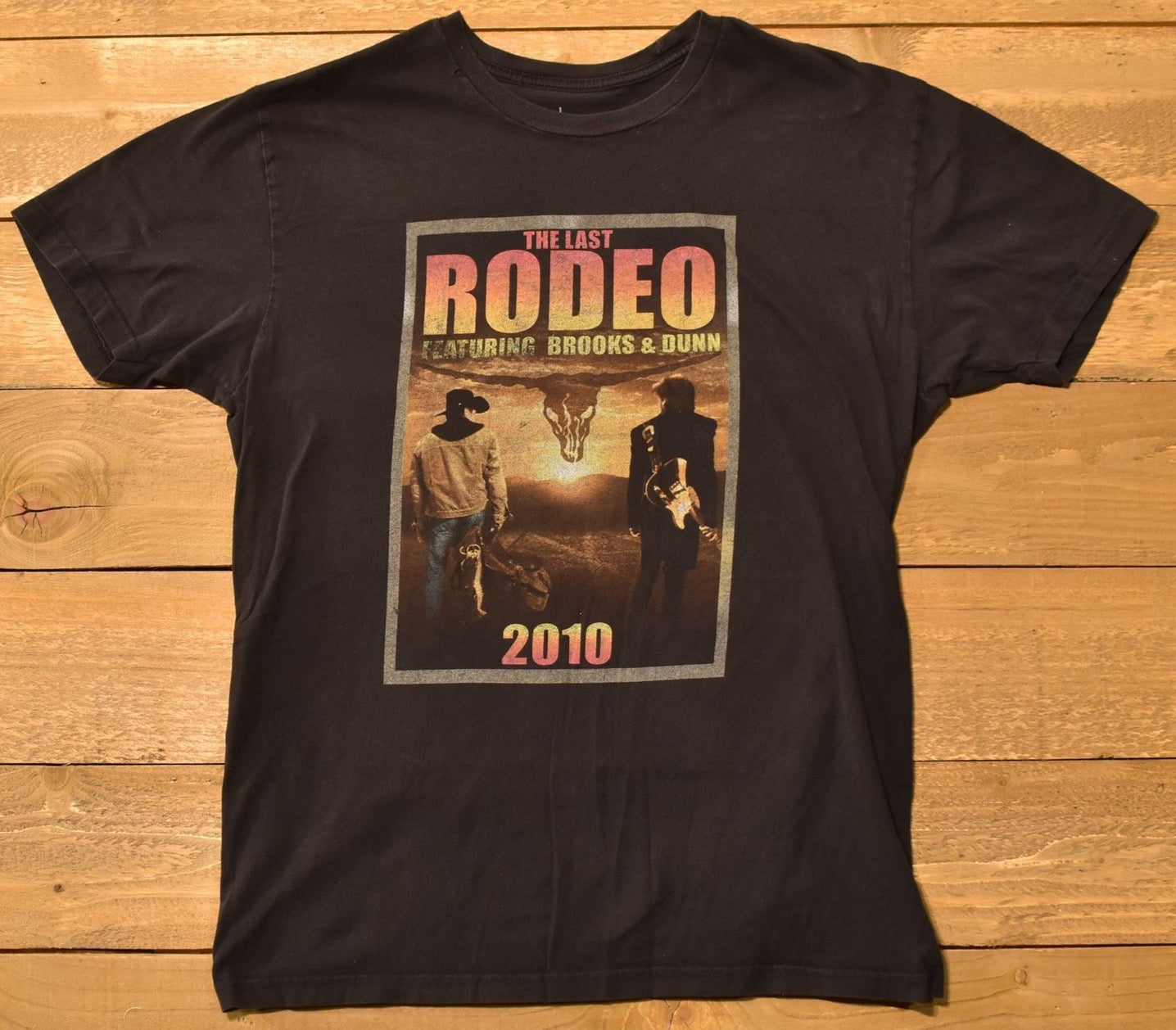 Brooks and Dunn Large Mens T-shirt 2010 the last Rodeo tour Authentic Concert