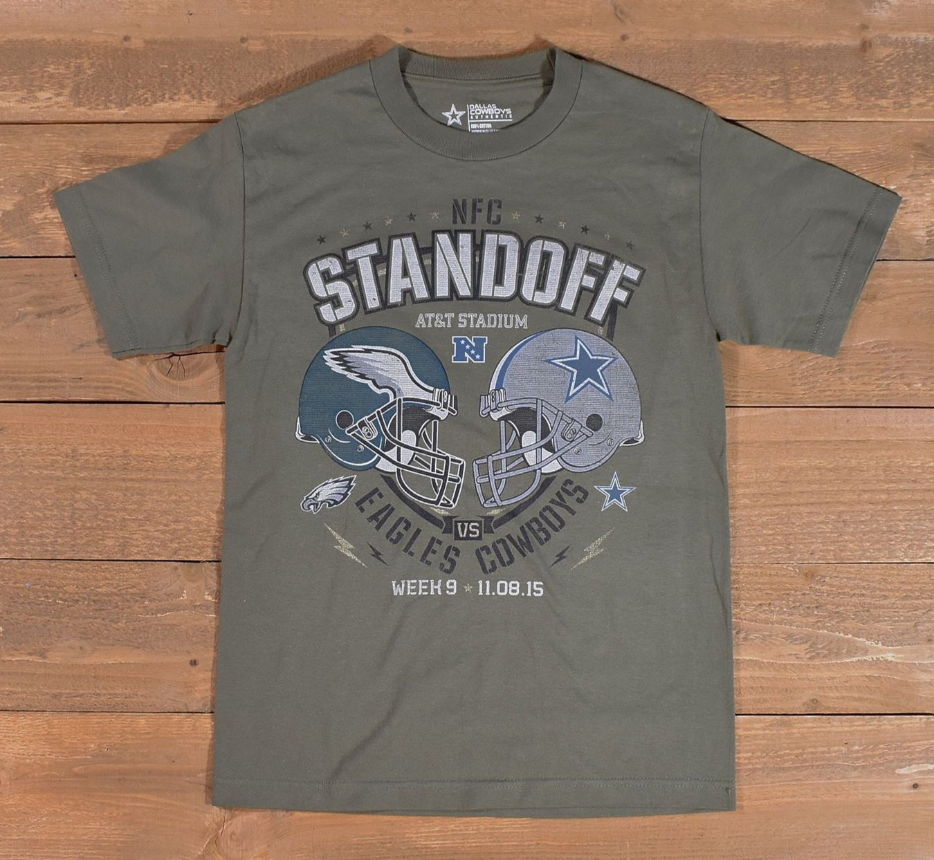 Dallas Cowboys Mens Small t-shirt NFL Football Tee Dallas Vs the Eagles Authentic