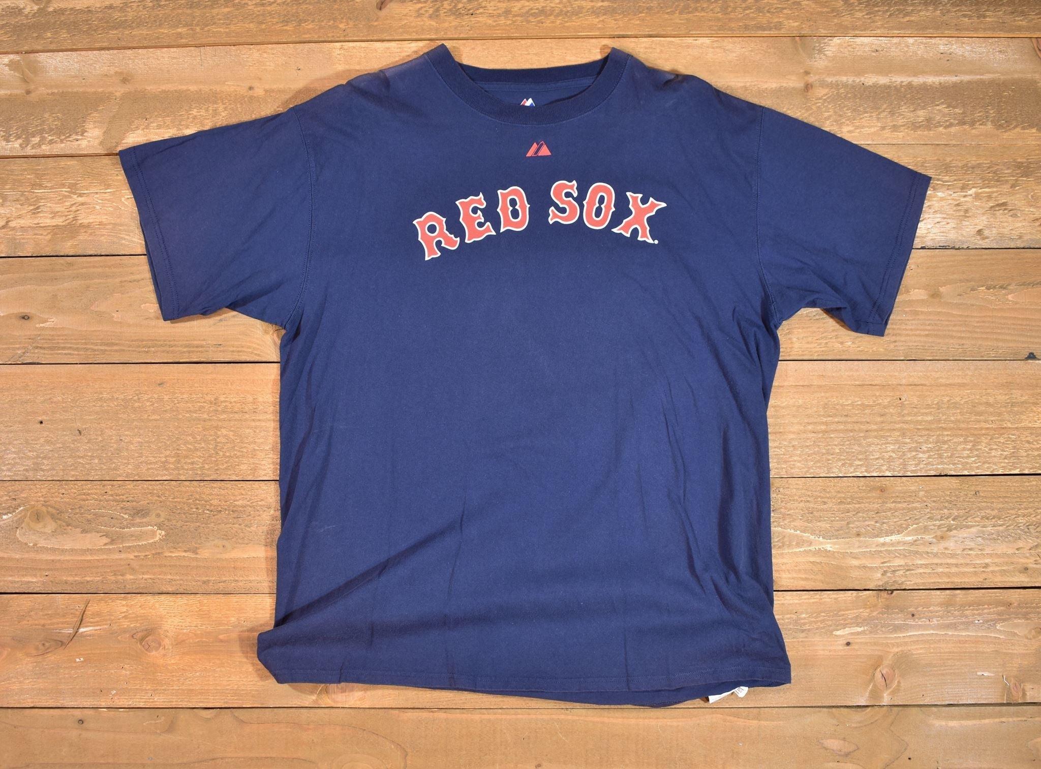 Red Sox t shirt majestic used t MLB Baseball t shirt mens Elisbury 46 2008 Large
