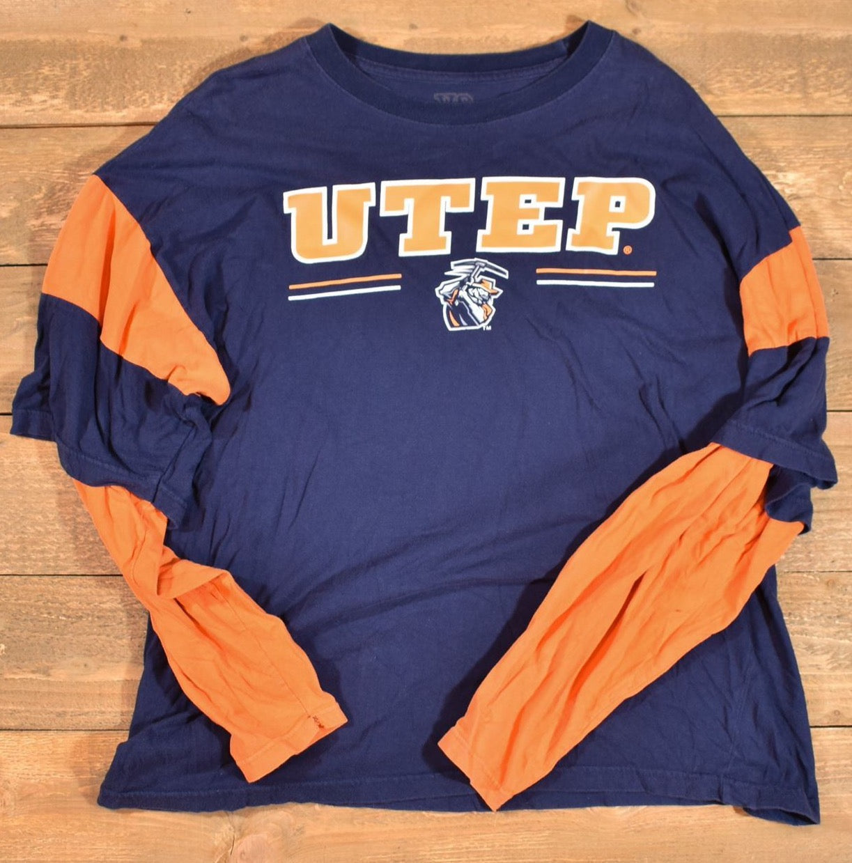 Utep XXL Mens Long Sleves shirt Minors Football shirt college