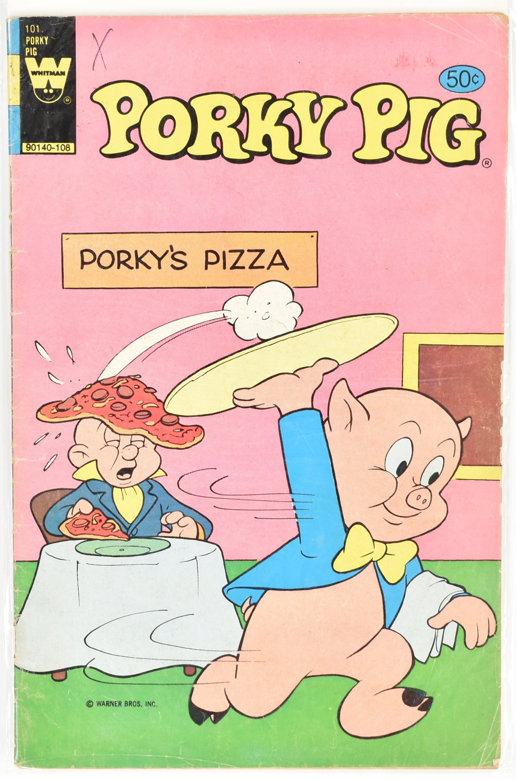 Porky Pig Porky's Pizza Whitman Comic Porky Pig 101 90140-108