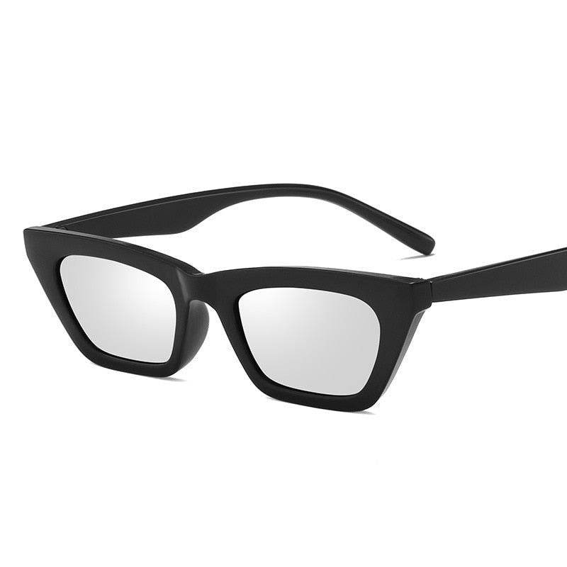 DYTYMJ New Cat Eye Sunglasses Women Fashion Mirror Sunglasses for Women Luxury G