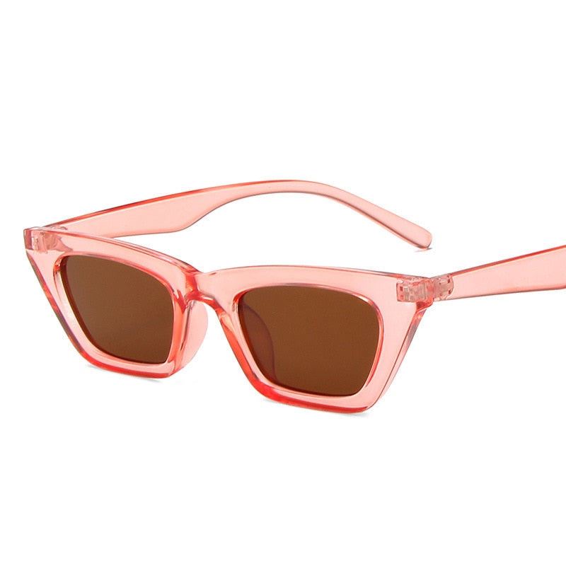 DYTYMJ New Cat Eye Sunglasses Women Fashion Mirror Sunglasses for Women Luxury G