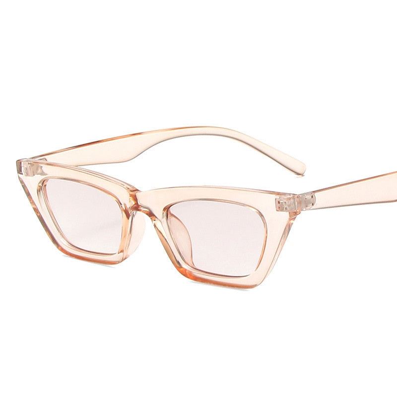 DYTYMJ New Cat Eye Sunglasses Women Fashion Mirror Sunglasses for Women Luxury G