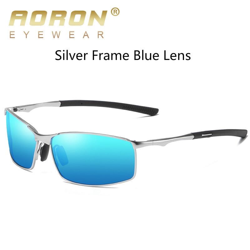 Aoron Polarized Sunglasses Mens/Women Driving Mirror Sun Glasses Metal Frame Gog