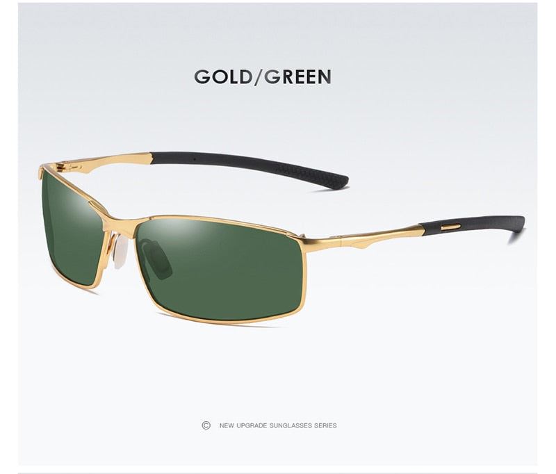Aoron Polarized Sunglasses Mens/Women Driving Mirror Sun Glasses Metal Frame Gog