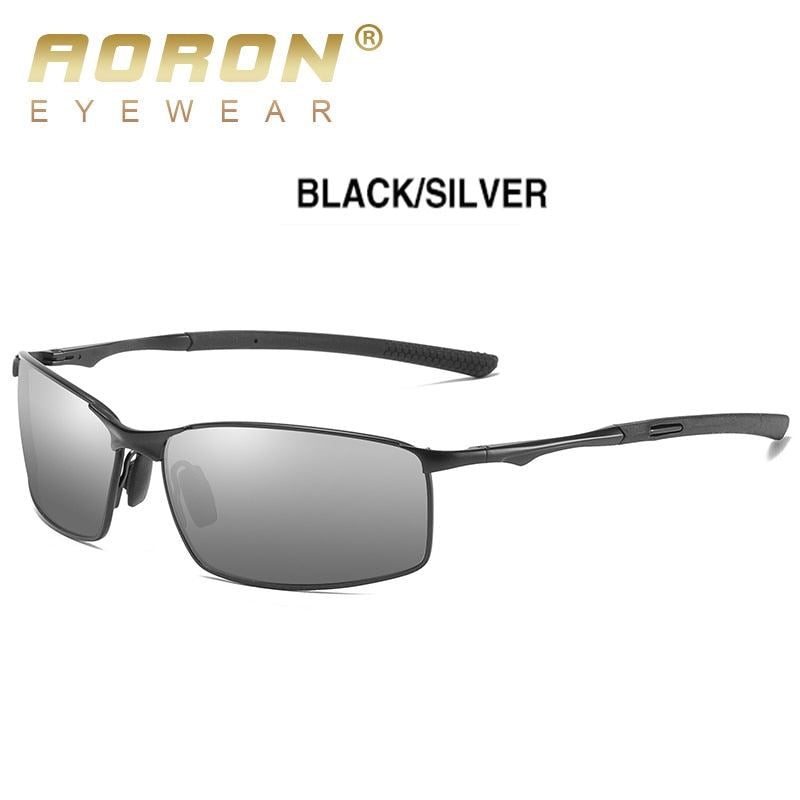 Aoron Polarized Sunglasses Mens/Women Driving Mirror Sun Glasses Metal Frame Gog