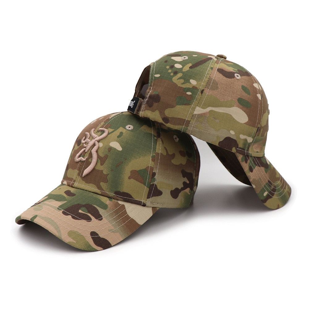 Camping Hunting Camouflage Cap Brown