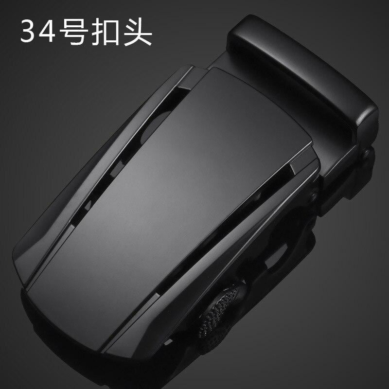 Men's Alloy Automatic Belt Buckle High quality Black metal buckle men's business