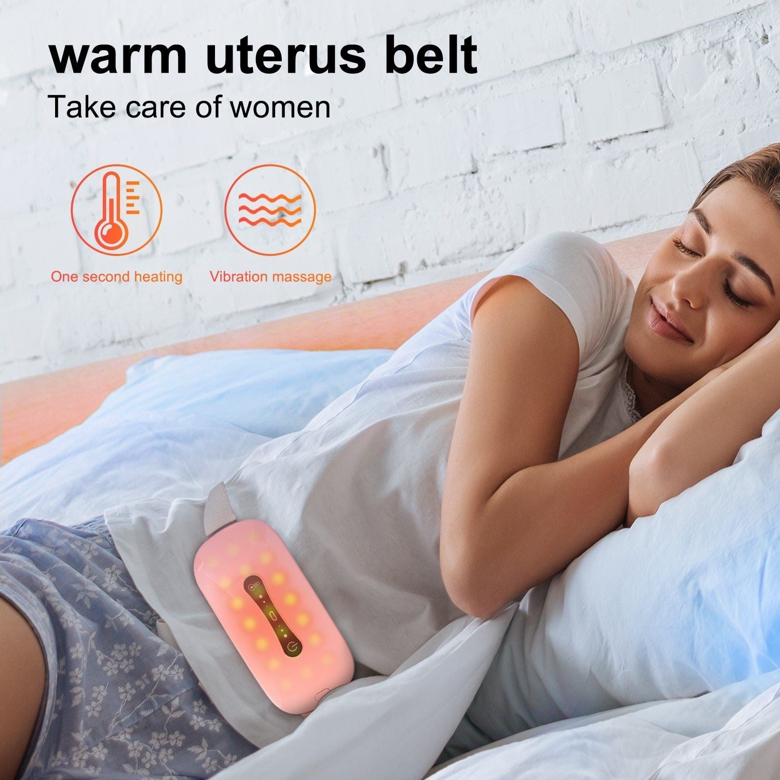 Waist Massager Electric Heating Pad Relief Back Or Waist Pain Electric  Abdomina