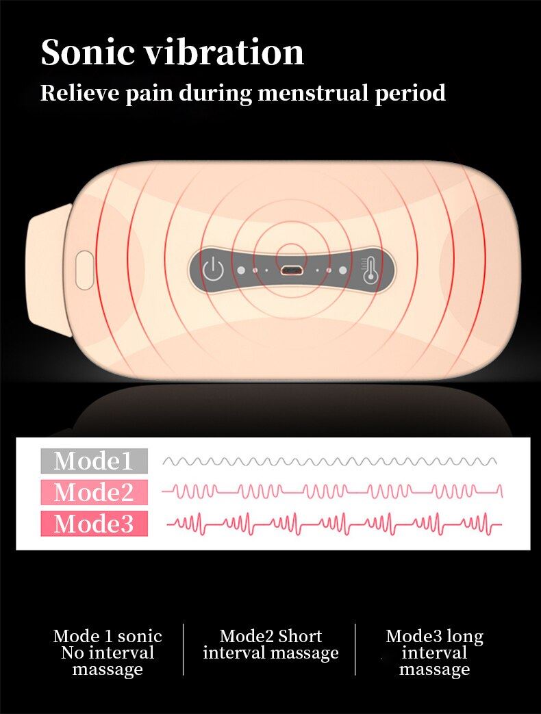 Waist Massager Electric Heating Pad Relief Back Or Waist Pain Electric  Abdomina