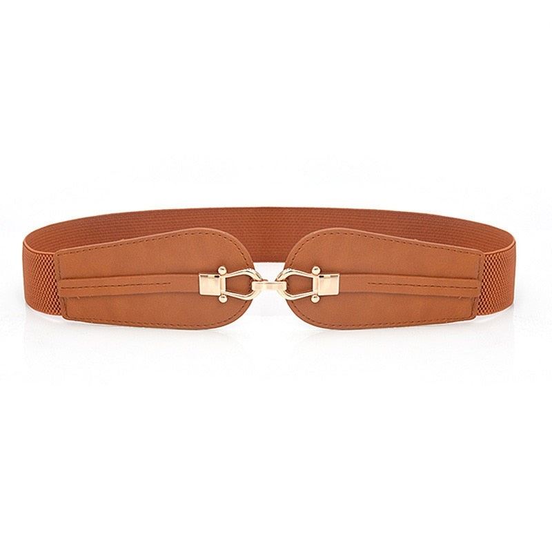 Corset Wide Belts Pu Leather Slimming Body Belts For Women Elastic Waist Be