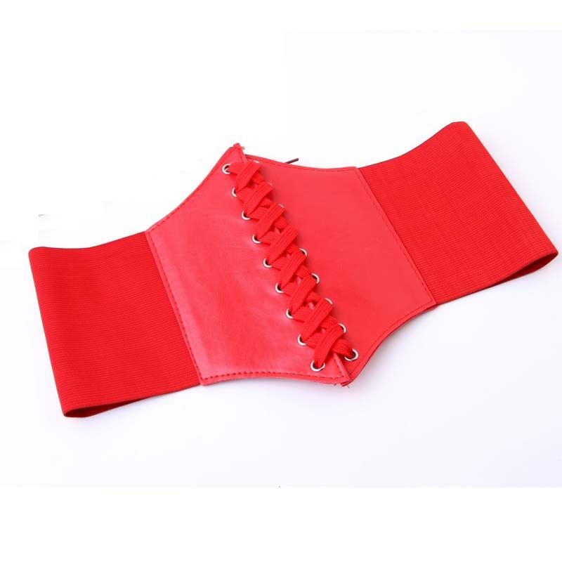 Corset Wide Belts Pu Leather Slimming Body Belts For Women Elastic Waist Be