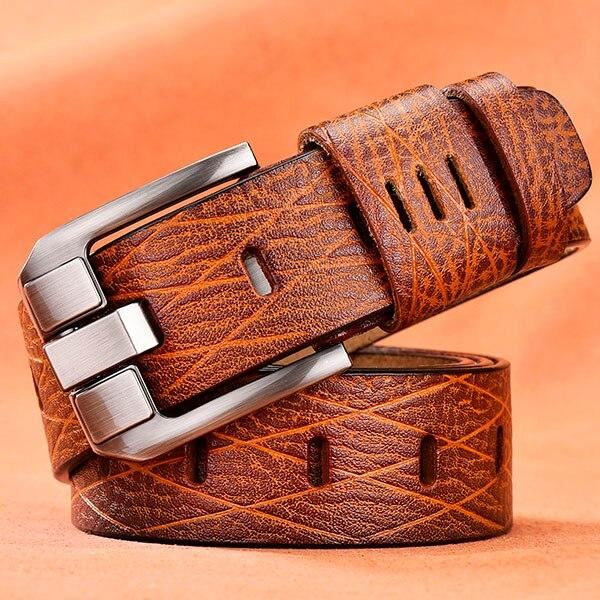 Belt male leather belt men strap male genuine leather luxury pin buckle be