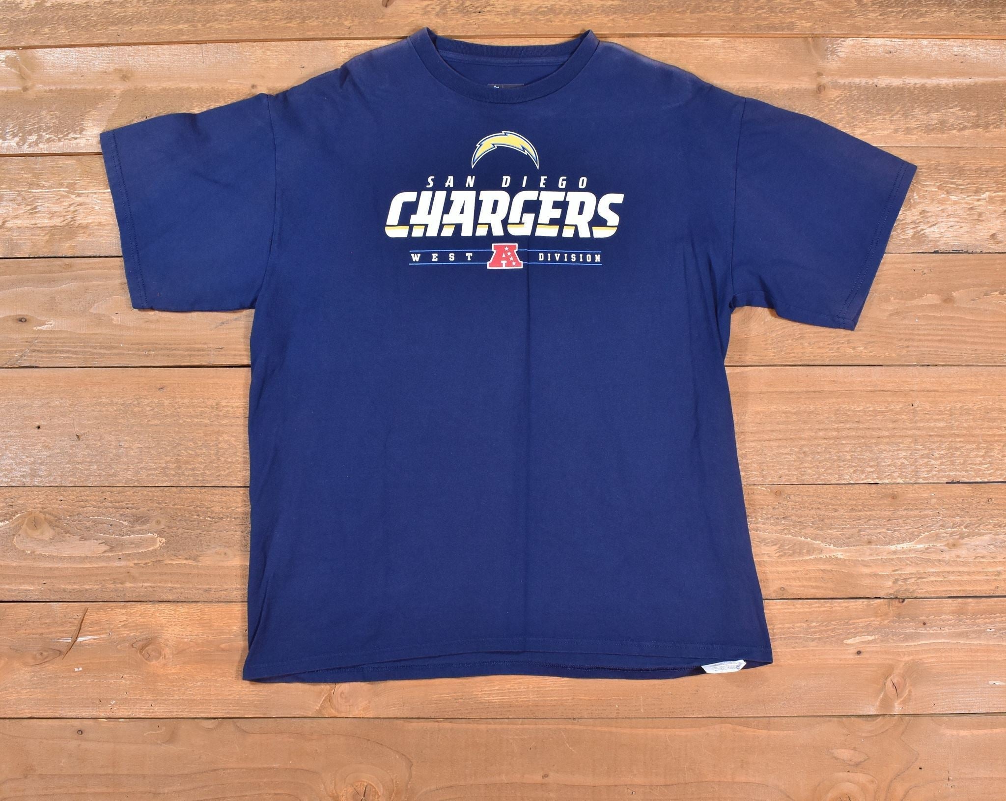 San Diego Chargers Mens t-shirt X-Large Team Apparel Used NFL Football Team
