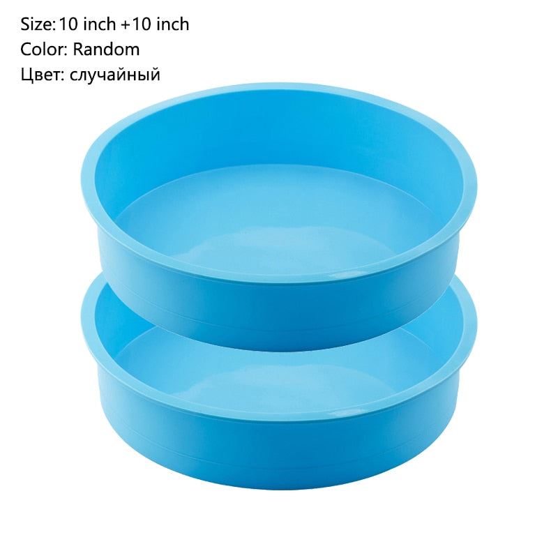 Random color Round Shape Cake Silicone Mold Kitchen Bakeware Cake Tools D