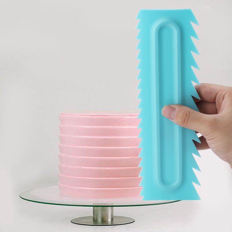 Set Cake Decorating Comb Smoother Cake Scraper 24 Design Textures Baking Pa