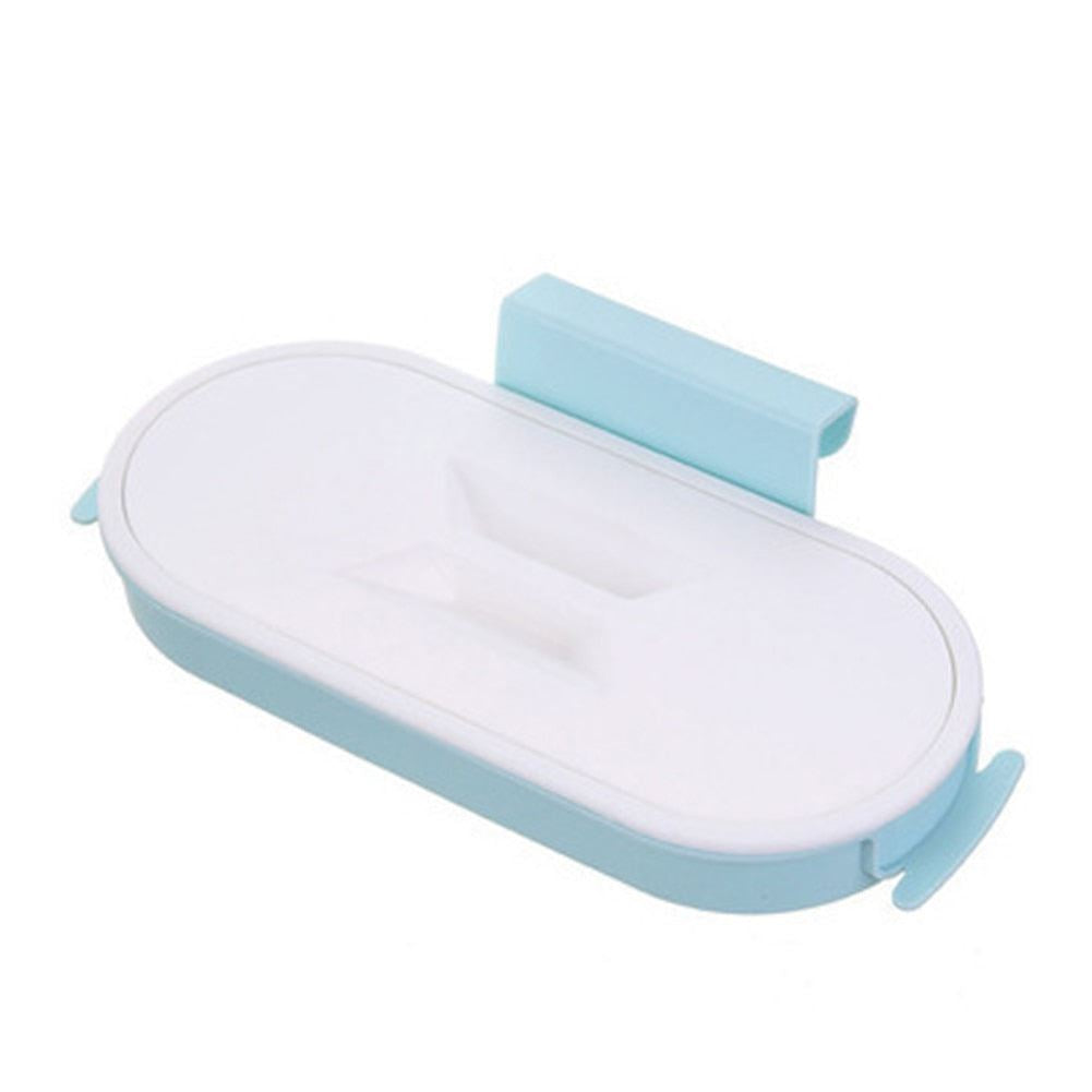 Portable Plastic Garbage Hanging Bag Kitchen Trash Storage Rack Bag Hook Scourin