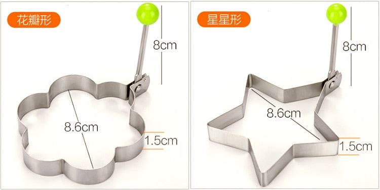 Kitchen Accessories Gadgets Egg Tools Fried Egg Mould Omelette Rings Stainless S