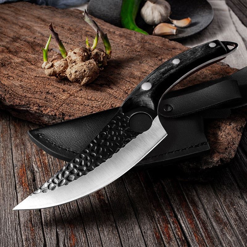 Stainless Steel Kitchen Boning Knife Handmade Fishing Knife Meat Cleaver Outdoor