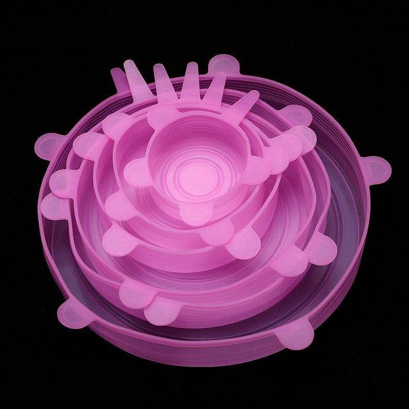 Silicone Stretch Lids Universal Silicone Food Wrap Bowl Pot Lids Silicone C
