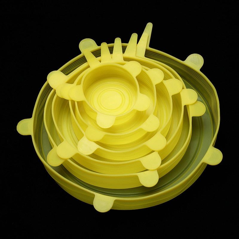 Silicone Stretch Lids Universal Silicone Food Wrap Bowl Pot Lids Silicone C
