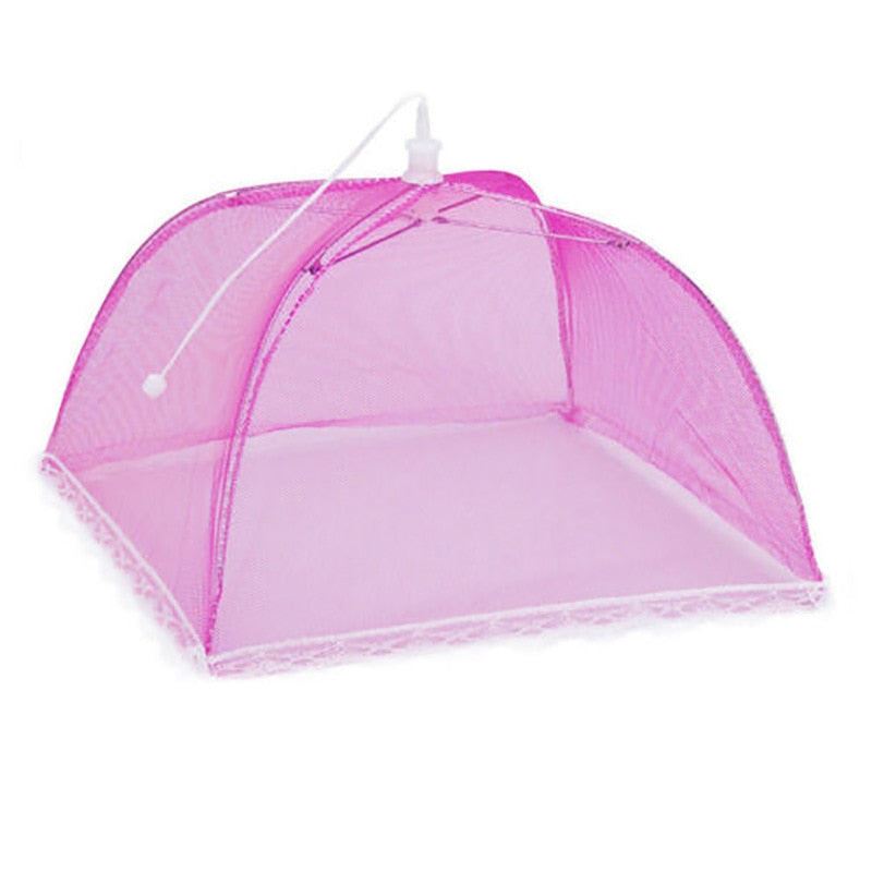 Umbrella Style Food Cover Anti Mosquito Meal Cover Lace Table Home Using Food Co