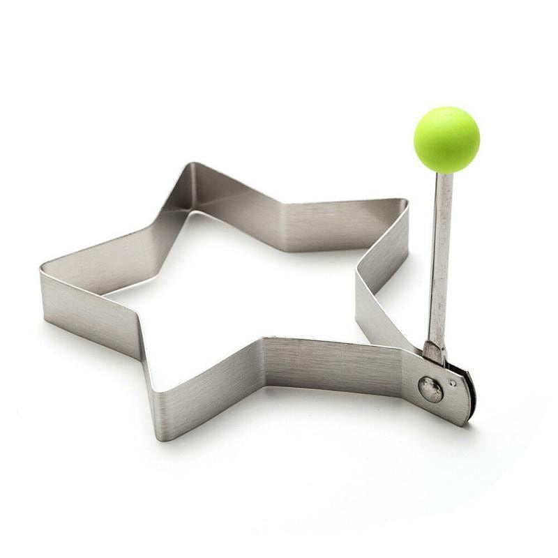Stainless Steel 5 Style Egg Pancake Mold Egg Cooking Ring Circle 5pcs/set