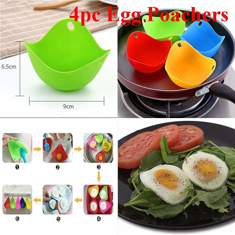 Stainless Steel 5Style Fried Egg Pancake Shaper Omelette Mold Mould Frying Egg C