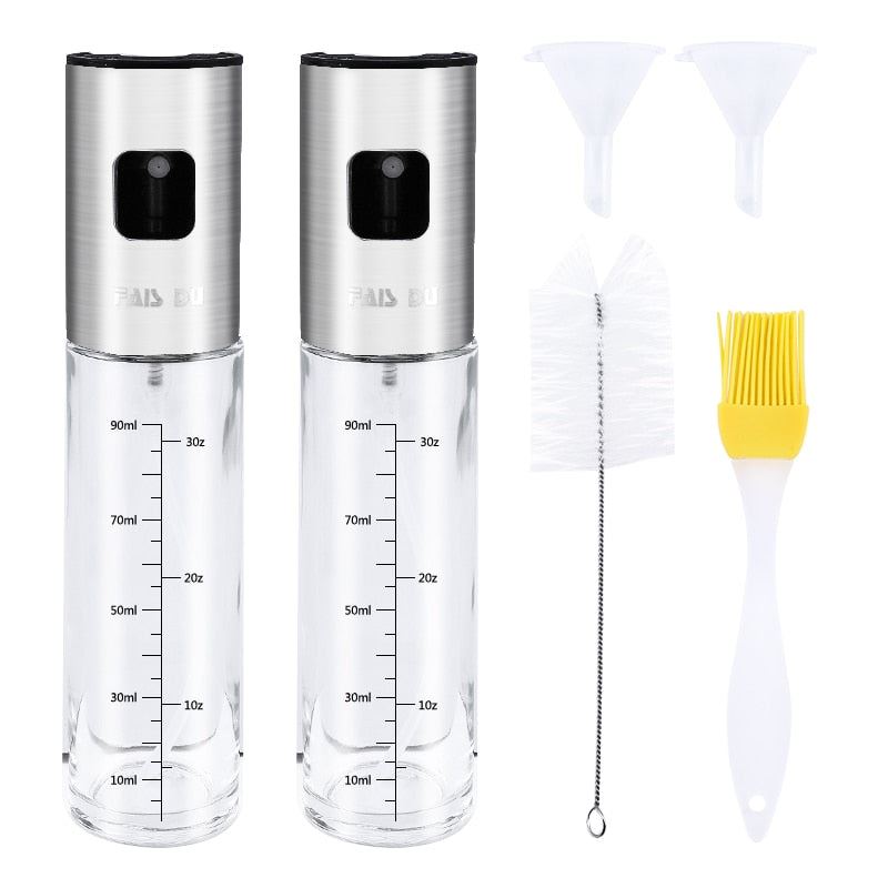 Spray Bottle For Oil Kitchen Oil Sprayer For BBQ Salad Dispenser Cooking  Oil Vi