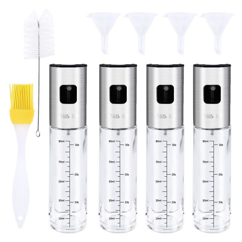 Spray Bottle For Oil Kitchen Oil Sprayer For BBQ Salad Dispenser Cooking  Oil Vi