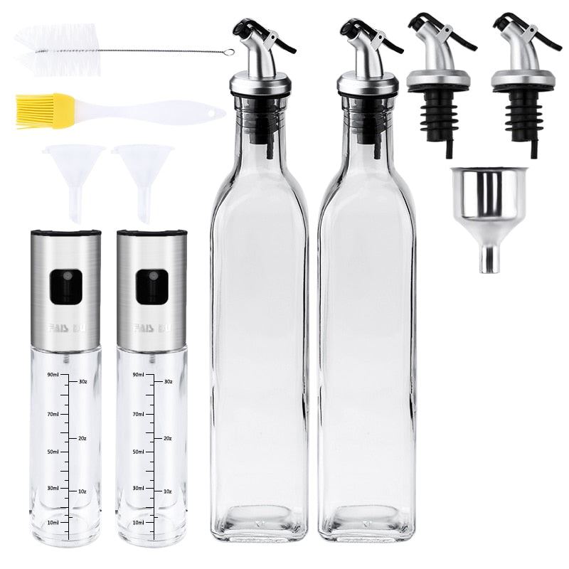 Spray Bottle For Oil Kitchen Oil Sprayer For BBQ Salad Dispenser Cooking  Oil Vi