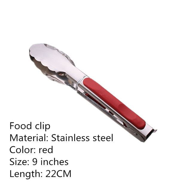Stainless Steel BBQ Grilling Tong Salad Bread Serving Tong Non-Stick Kitchen Bar