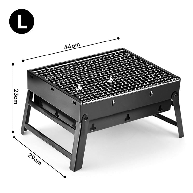 Thicken Foldable BBQ Grill Kitchen Supplies Patio Barbecue Grill Stove Outdoor P