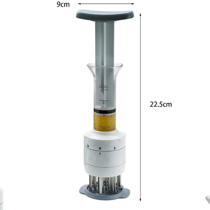 Meat Tenderizer & Marinade Injector Barbecue Seasoning Sauce Injectors Ki