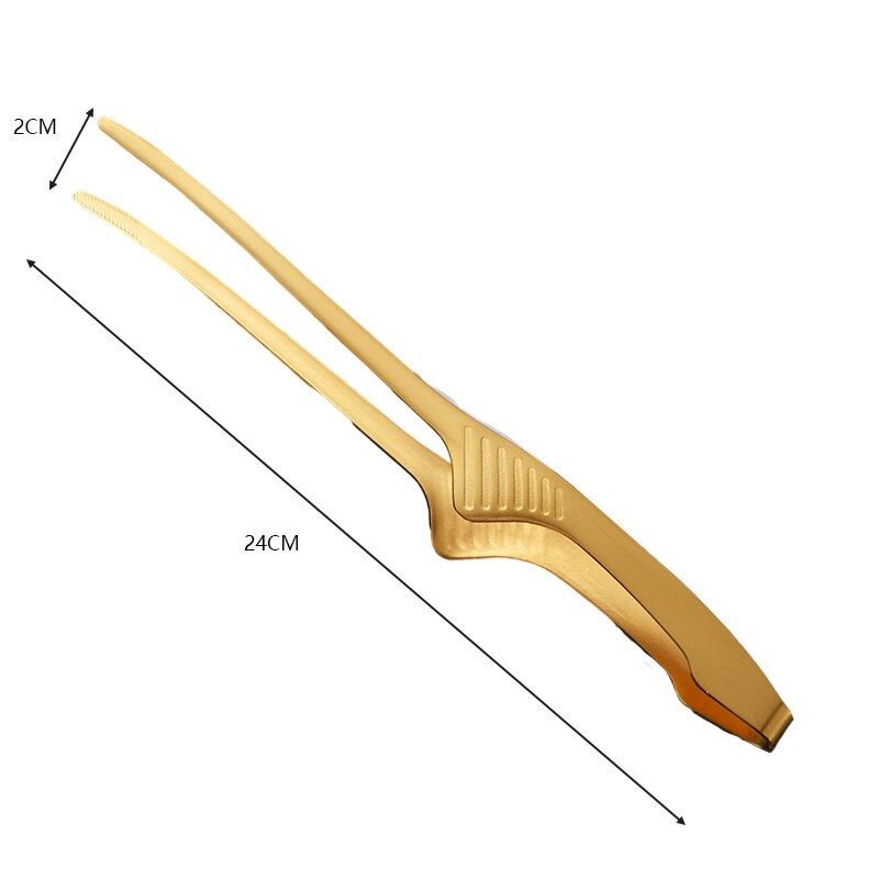 Stainless Steel Barbecue Clip Korean Food Tongs Multifunctional Outdoor Grilling