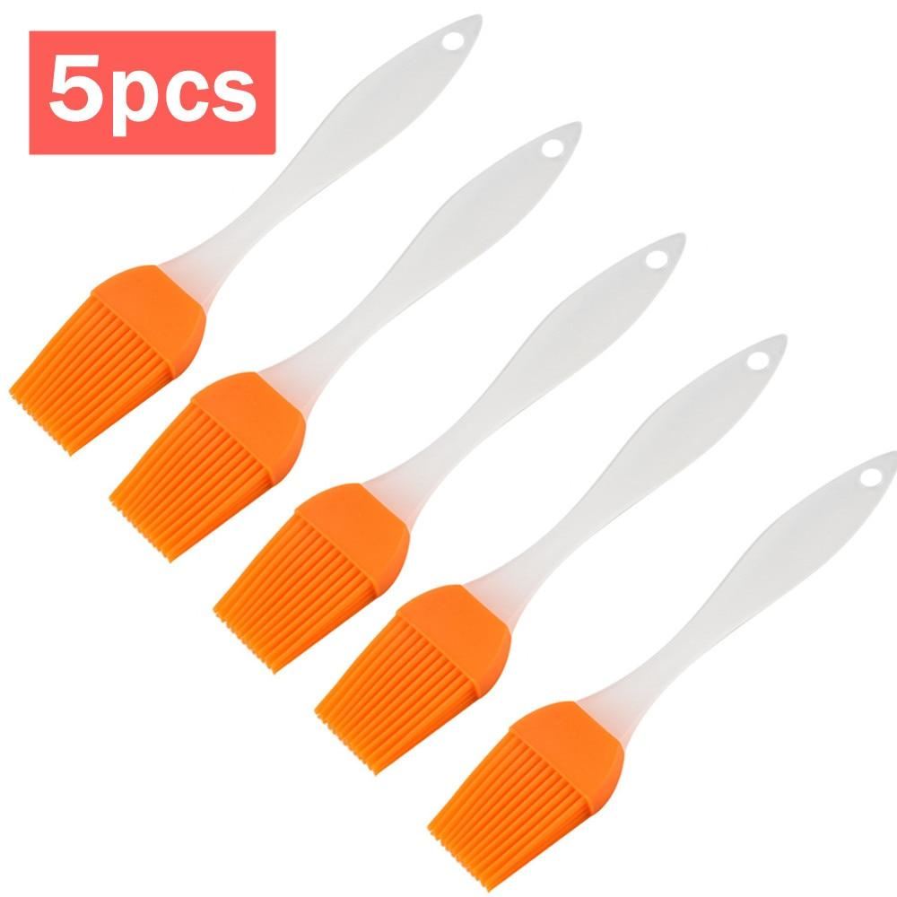 2-3-5pcs Silicone Spatula Barbeque Brush Cooking BBQ Heat Resistant Oil Brushes