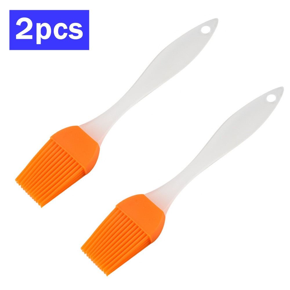 Silicone Spatula Barbeque Brush Cooking BBQ Heat Resistant Oil Brushes