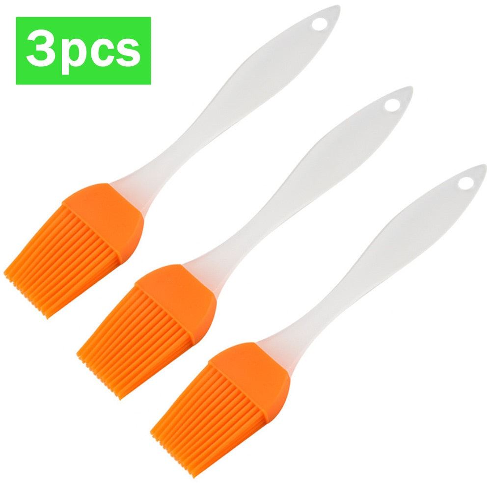 Silicone Spatula Barbeque Brush Cooking BBQ Heat Resistant Oil Brushes