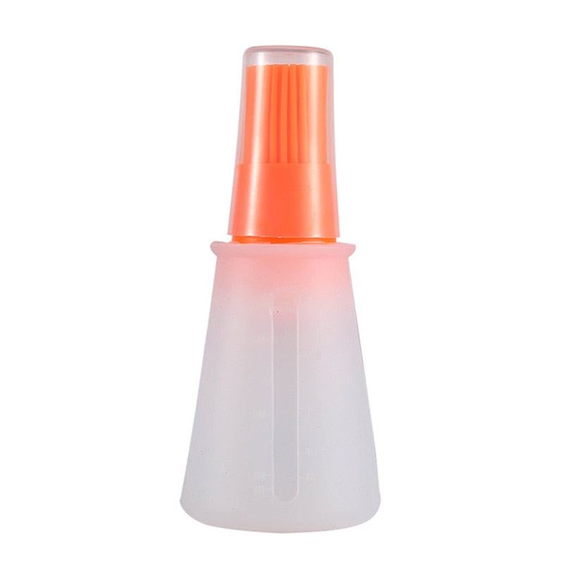 Portable Silicone Bottle With Brush Grill Oil Brushes Liquid Oil Pastry B
