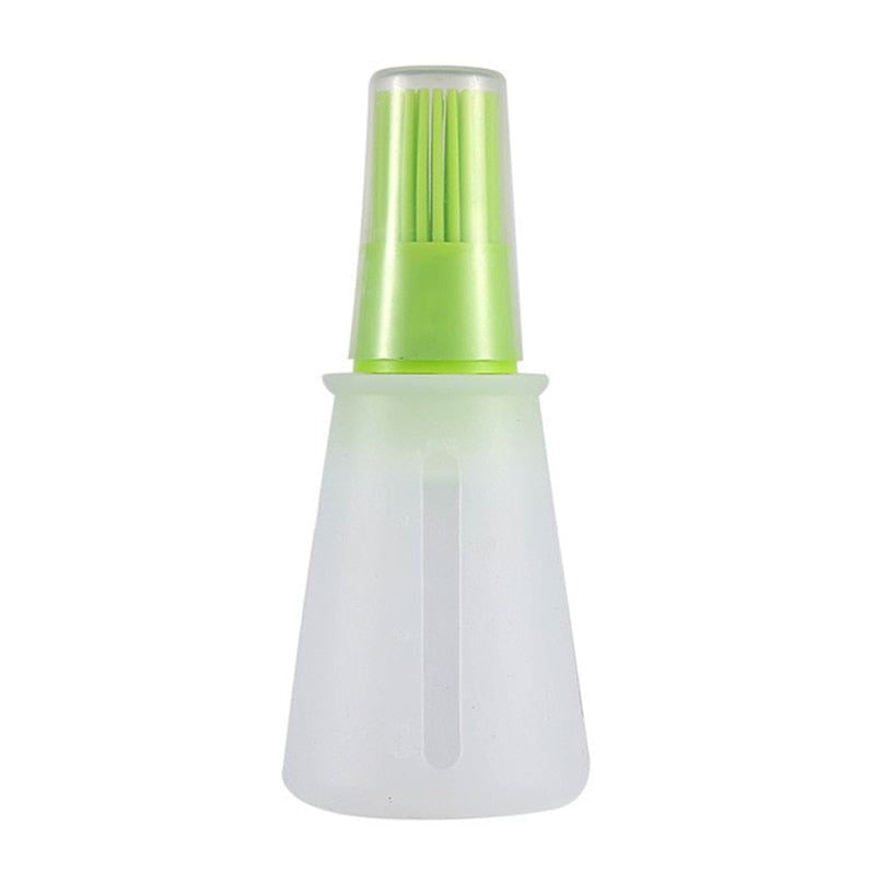 Portable Silicone Bottle With Brush Grill Oil Brushes Liquid Oil Pastry B