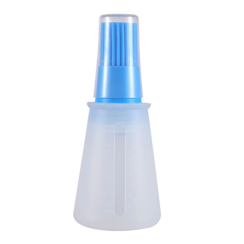 Portable Silicone Bottle With Brush Grill Oil Brushes Liquid Oil Pastry B