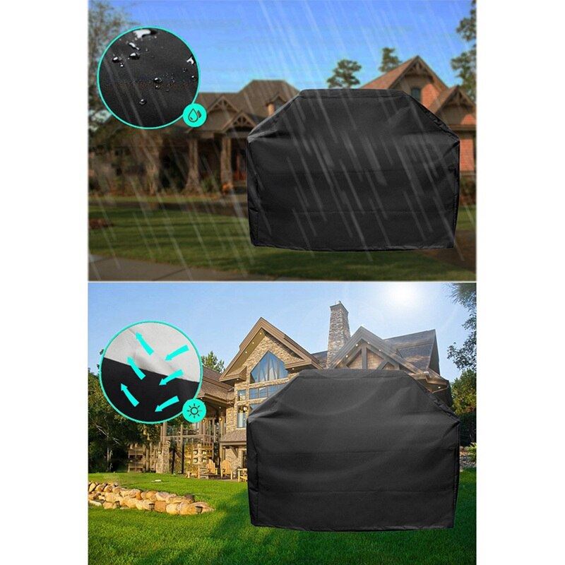 Waterproof BBQ Cover BBQ Accessories Grill Cover Anti Dust Rain Gas Char