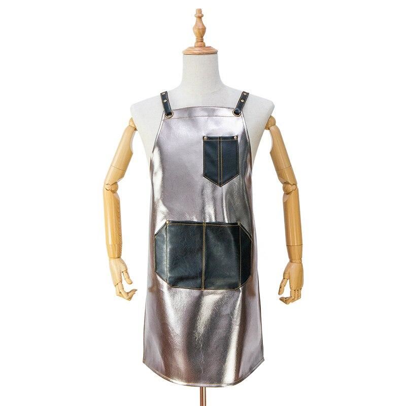 Thick PU Leather Working Durable Apron Functional  Use For BBQ And Barber  Water